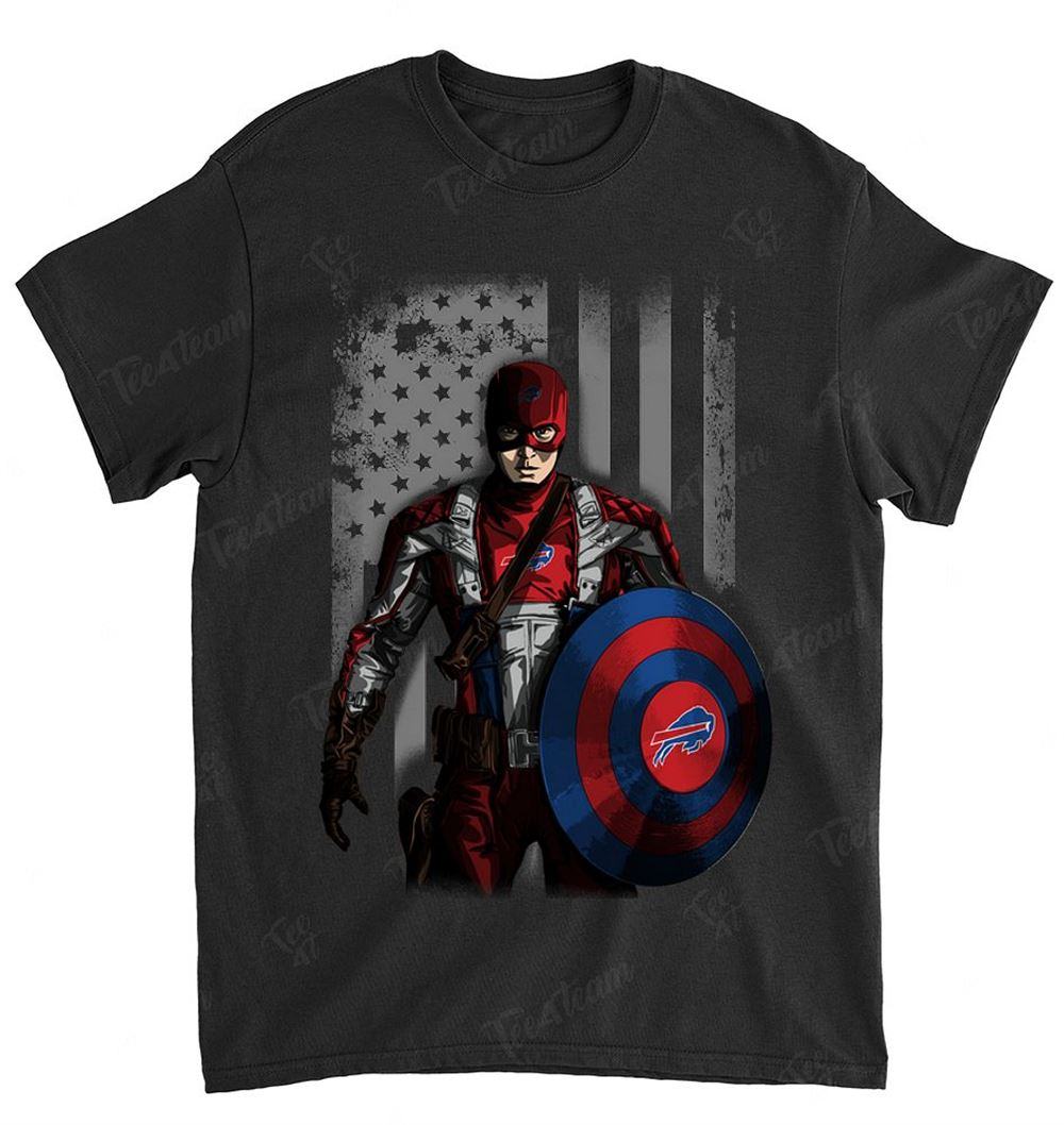 BUFFALO-BILLS-017-Captain-Dc-Marvel-Jersey-Superhero-Avenger-T-SHIRT-2023