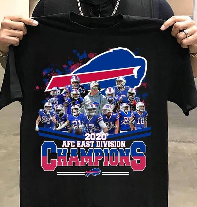 BUFFALO-BILLS-2020-AFC-east-division-champions-best-players-signed-for-fan-T-SHIRT-FOR-FAN-2023