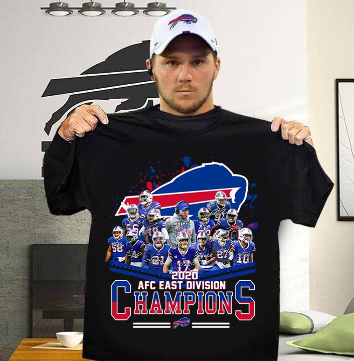 BUFFALO-BILLS-2020-afc-east-division-champions-players-signatures-for-fan-T-SHIRT-FOR-FAN-2023
