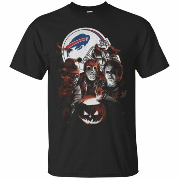 BUFFALO-BILLS-Halloween-Scream-Team-Cotton-T-SHIRT-FOR-FAN-2023