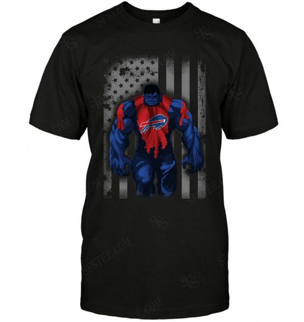 BUFFALO-BILLS-Hulk-Logo-Dc-Marvel-Jersey-Superhero-Avenger-T-SHIRT-2023