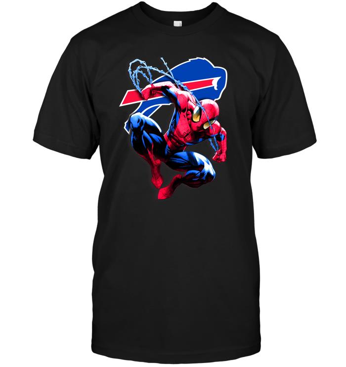 BUFFALO-BILLS-Spiderman-Flag-Dc-Marvel-Jersey-Superhero-Avenger-T-SHIRT-2023
