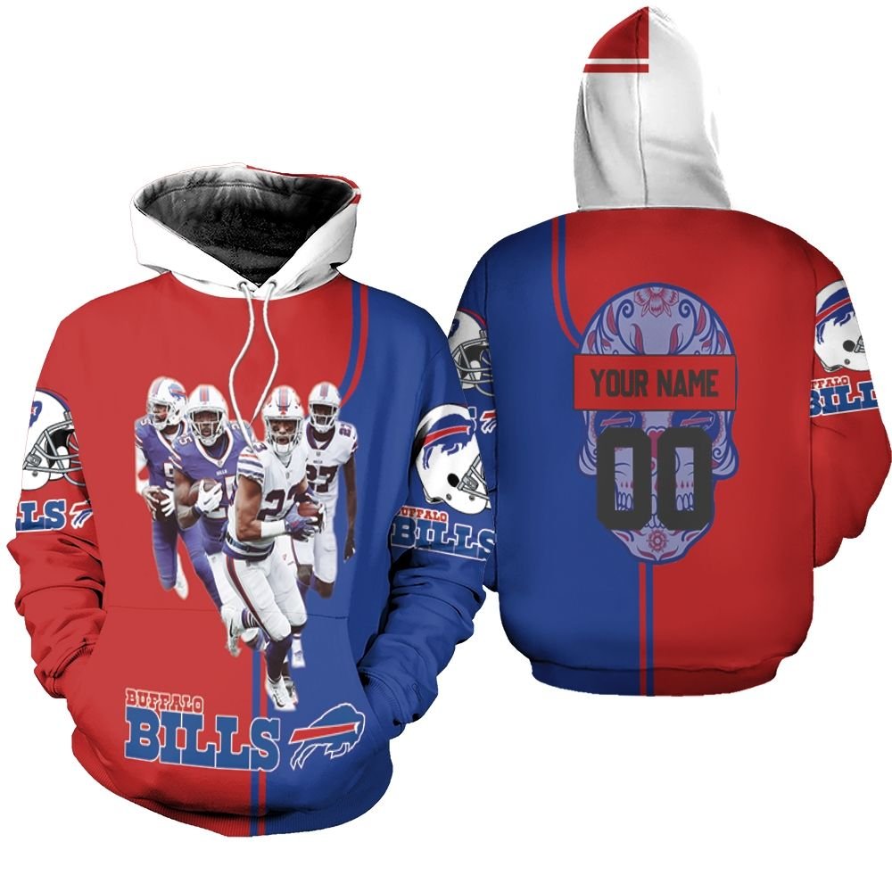 Buffalo-Bills-2020-AFC-East-Division-Champions-Poco-Loco-Skull-Personalized-Hoodie