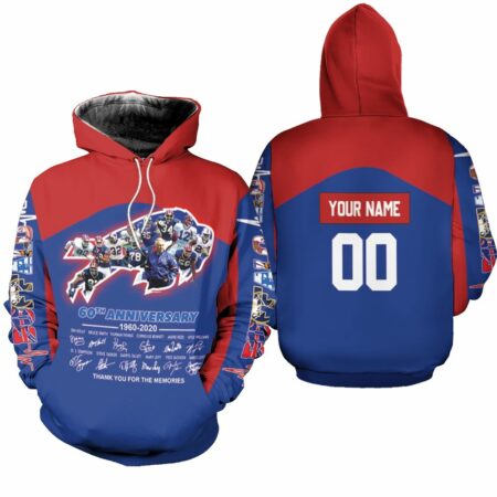 Buffalo-Bills-2020-AFC-East-Division-Champs-60th-Anniversary-Legend-With-Sign-Personalized-Hoodie