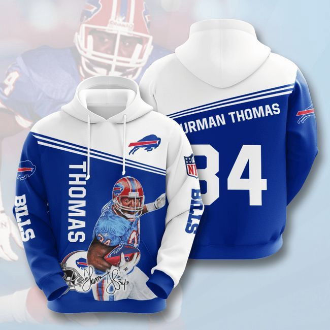 Buffalo-Bills-34-Thurman-Thomas-73-Unisex-3D-Hoodie-Gift-For-Fans