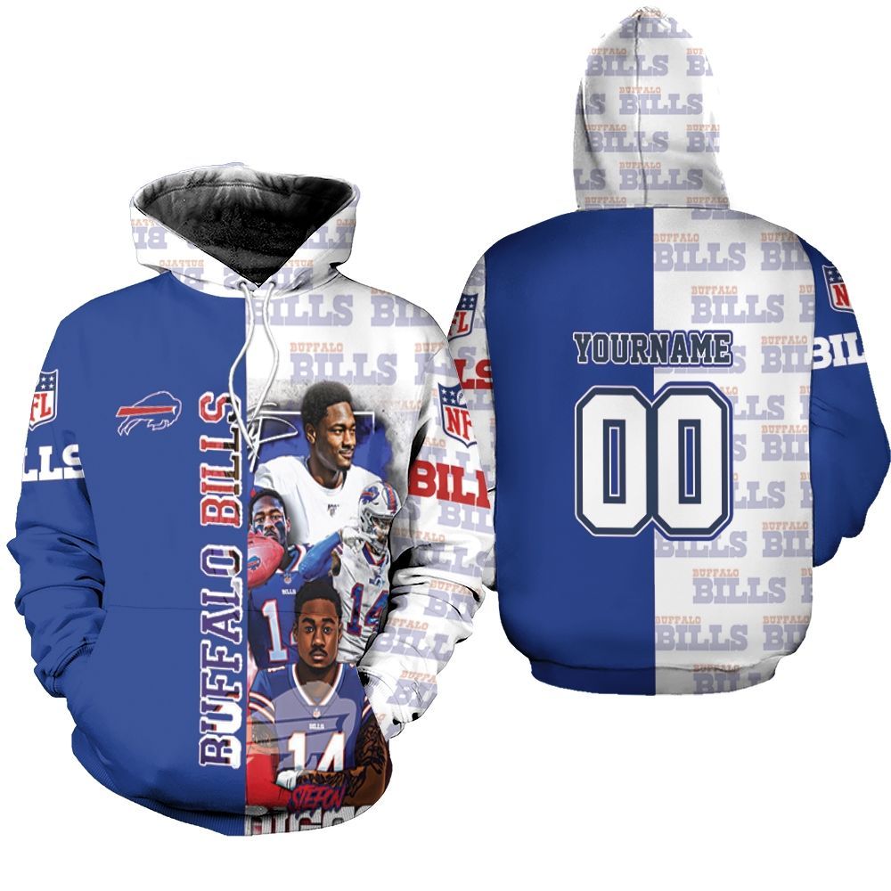 Buffalo-Bills-AFC-East-2020-Stefon-Diggs-Personalized-3d-Unisex-Hoodie