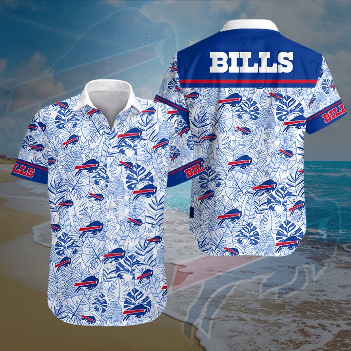 Buffalo-Bills-Hawaiian-Shirt-Buffalo-Bills-Palm-Leaves-Blue-White