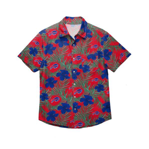 Buffalo-Bills-Hibiscus-Button-Shirt