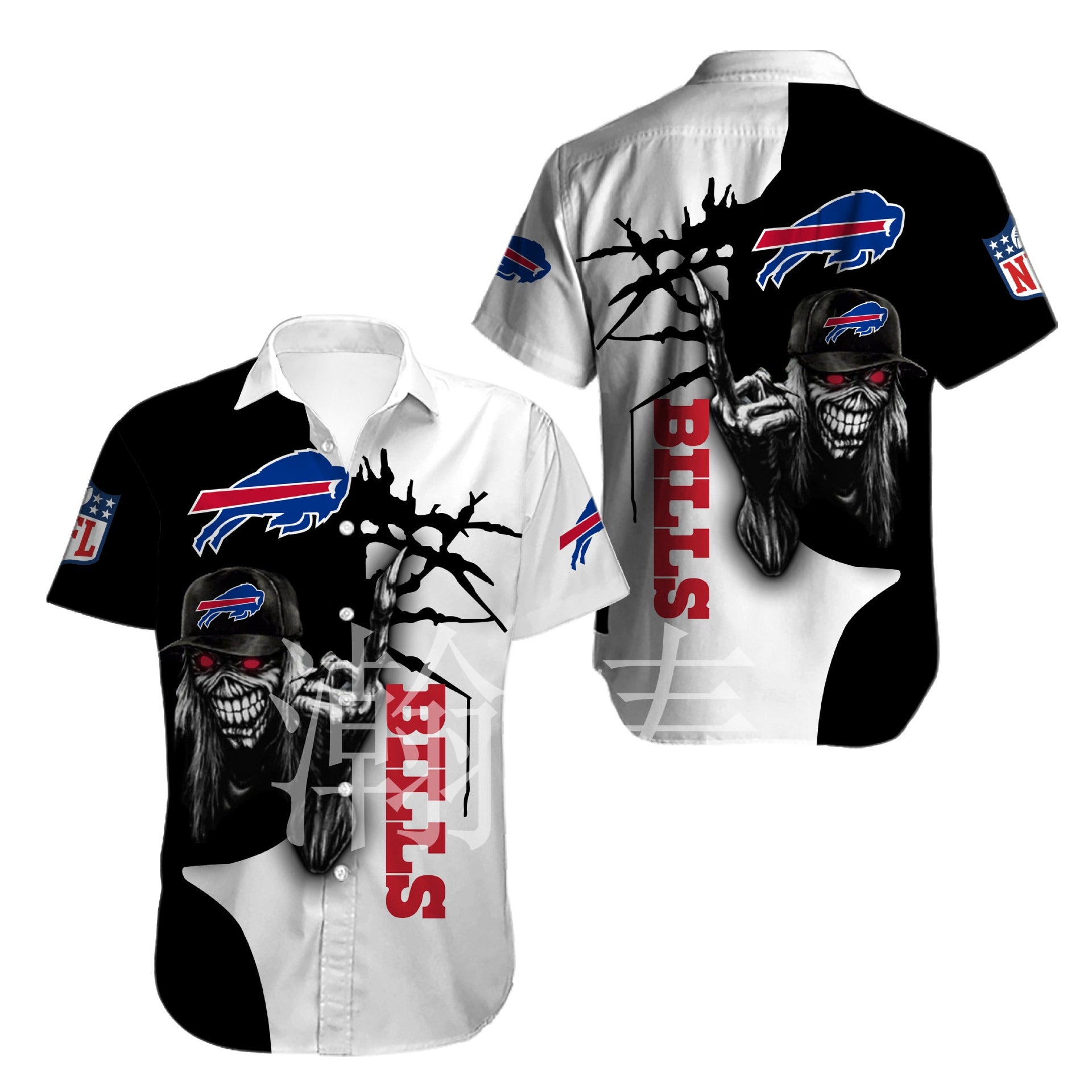 Iron-Maiden-Buffalo-Bills-Shirts-Button-Up