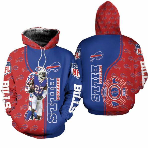 buffalo-bills-27-TreDavious-White-afc-west-division-champions-Hoodie