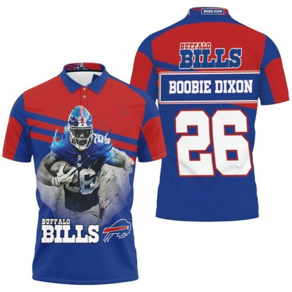 Buffalo-Bills-26-Boobie-Dixon-Afc-East-Champs-3D-Polo-Shirt-Jersey