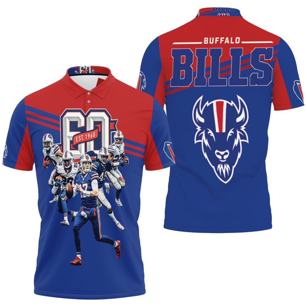 Buffalo-Bills-60Th-Anniversary-2020-Afc-East-Division-Champs-Polo-Shirt