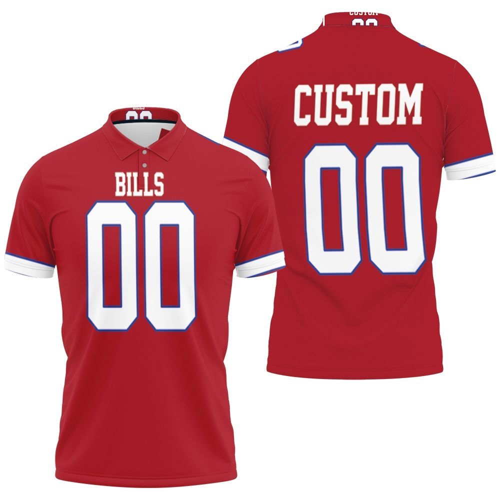 Buffalo-Bills-Color-Rush-Limited-Personalized-Jersey-Inspired-Style-Polo-Shirt