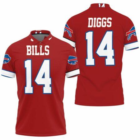 Buffalo-Bills-Stefon-Diggs-14-Red-Jersey-Inspired-Style-Polo-Shirt