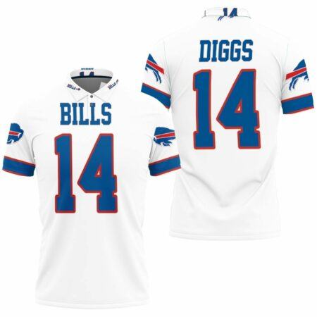 Buffalo-Bills-Stefon-Diggs-14-White-Jersey-Inspired-Style-Polo-Shirt