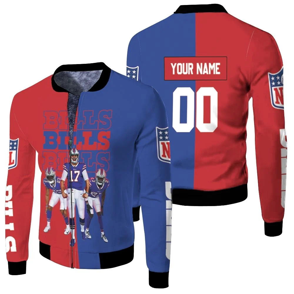 Buffalo-Bills-Afc-East-Division-Champions-2020-Personalized-Fleece-Bomber-Jacket