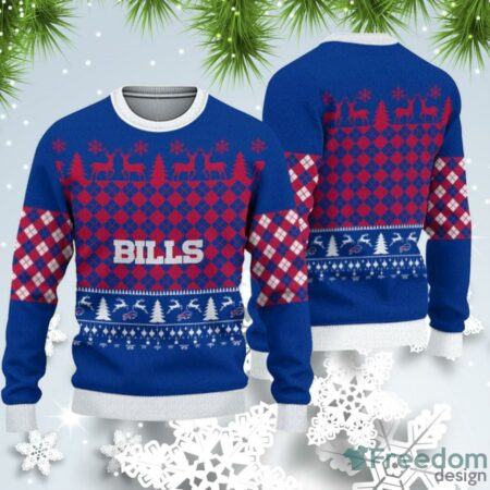 Buffalo-Bills-Christmas-Pattern-Ugly-Christmas-Sweater-For-Fans