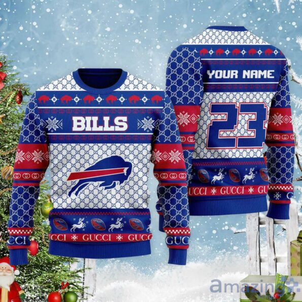 Buffalo-Bills-Custom-Name-And-Number-Ugly-Christmas-Sweater-for-fan