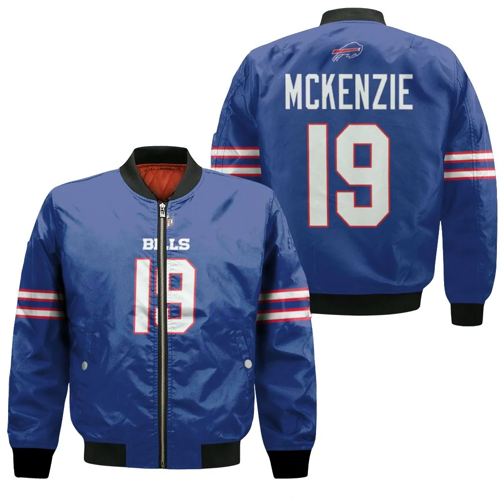 Buffalo-Bills-Isaiah-Mckenzie-19-Nfl-Legend-Player-American-Football-Game-Royal-3d-Designed-Allover-Gift-For-Bills-Fans-Bomber-Jacket