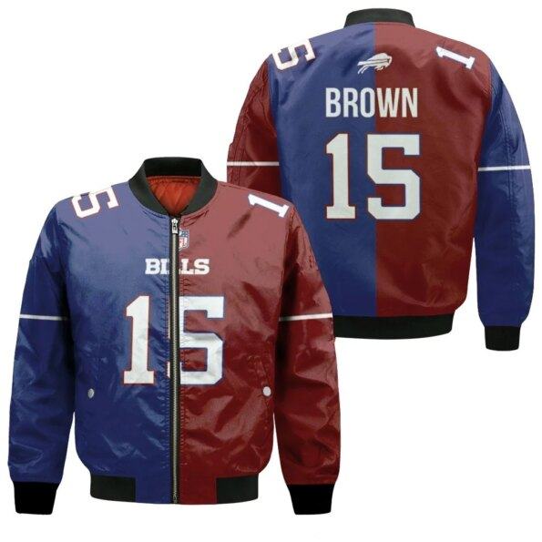 Buffalo-Bills-John-Brown-15-Great-Player-Nfl-Vapor-Limited-Royal-Red-Two-Tone-Jersey-Style-Gift-For-Bills-Fans-Bomber-Jacket