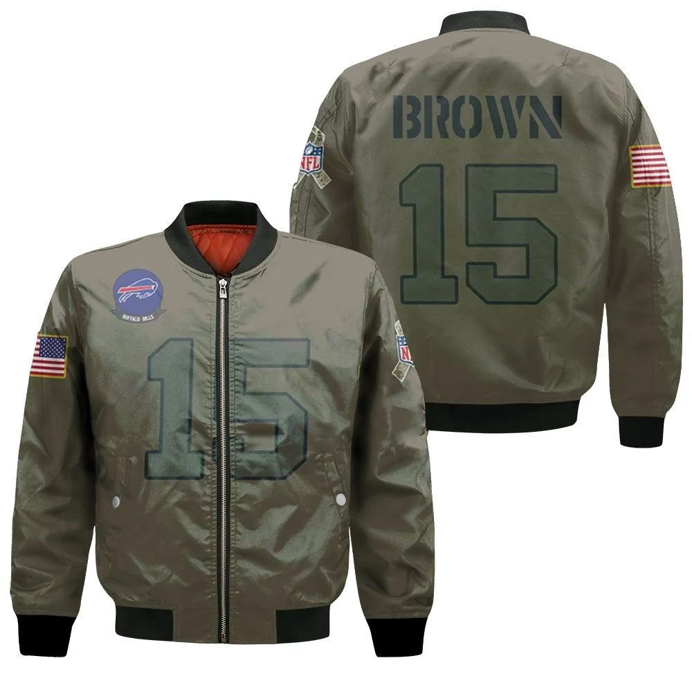 Buffalo-Bills-John-Brown-15-Nfl-Great-Player-Camo-2019-Salute-To-Service-Custom-3d-Designed-Allover-Custom-Gift-For-Bills-Fans-Bomber-Jacket