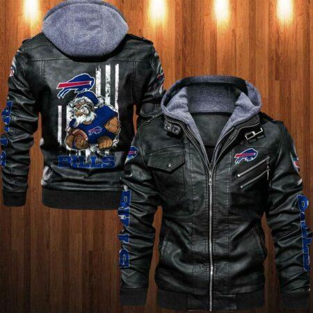 Buffalo-Bills-Leather-Jacket-Angry-Santa-Claus