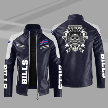 Buffalo-Bills-Men's-Leather-Jacket-Motorcycle-Rider-Bomber-Jacket-Outwear-Gift