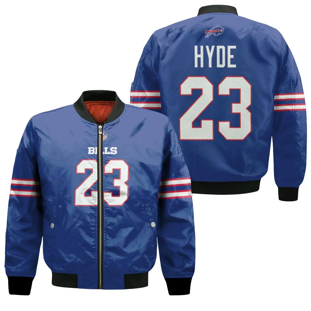 Buffalo-Bills-Micah-Hyde-23-Nfl-Legend-Player-American-Football-Game-Royal-3d-Designed-Allover-Gift-For-Bills-Fans-Bomber-Jacket