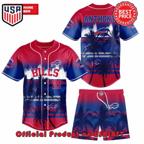 Buffalo-Bills-NFL-Personalized-Palm-Tree-Premium-Combo-Baseball-Jersey-and-Short-for-fan