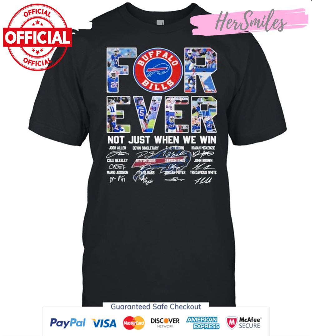 Buffalo-Bills-Packers-Forever-Not-Just-When-We-Win-Signatures-Shirt