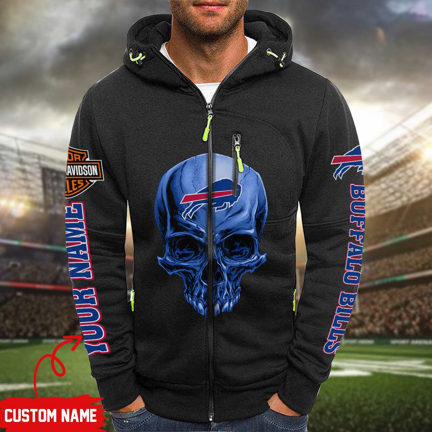 Buffalo-Bills-Personalized-NFL-skull-3d-hoodie-custom-for-fan