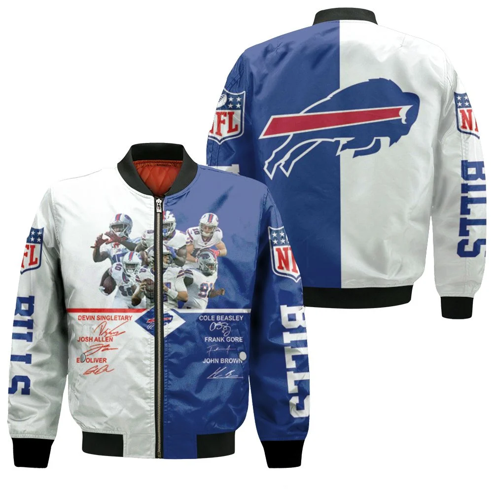 Buffalo-Bills-Players-Signed-3d-Jersey-Bomber-Jacket