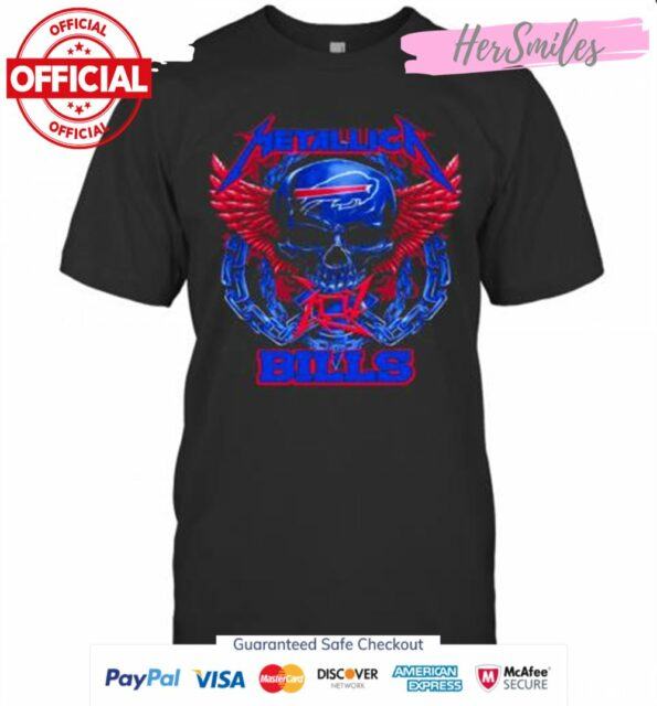 Buffalo-Bills-Skull-Metallic-T-Shirt