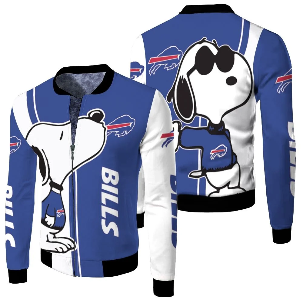 Buffalo-Bills-Snoopy-Lover-3d-Printed-Fleece-Bomber-Jacket