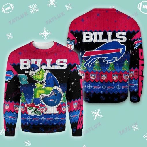 Buffalo-Bills-Ugly-Red-Black-The-Grinch-In-Toilet-NFL-Ugly-Christmas-Sweater