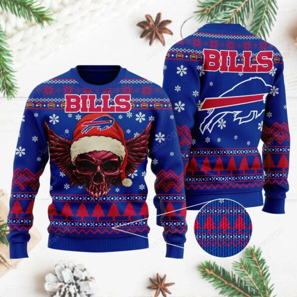 Buffalo-Bills-Wing-Skull-Santa-Hat-Ugly-Christmas-Sweater-Buffalo-Bills-Christmas-Sweater