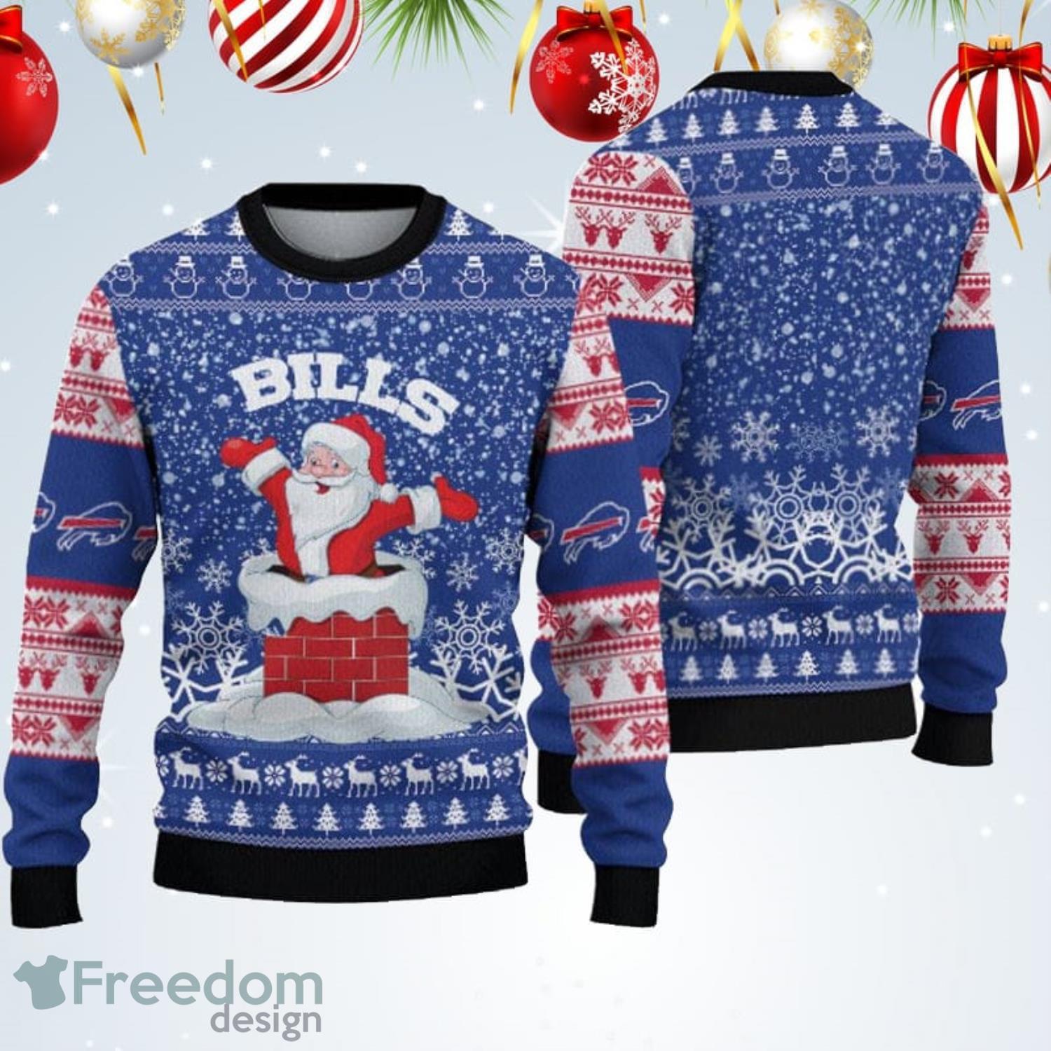 Buffalo-Bills-nfl-Christmas-Santa-Claus-Ugly-Christmas-Sweater-custom-for-fan