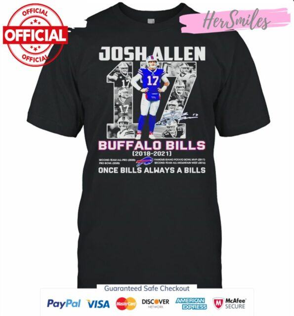 Josh-Allen-17-Buffalo-Bills-2018-2021-once-Bills-always-a-Bills-shirt