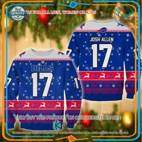 Josh-Allen-17-nfl-Buffalo-Bills-ugly-Christmas-Sweater-for-fan