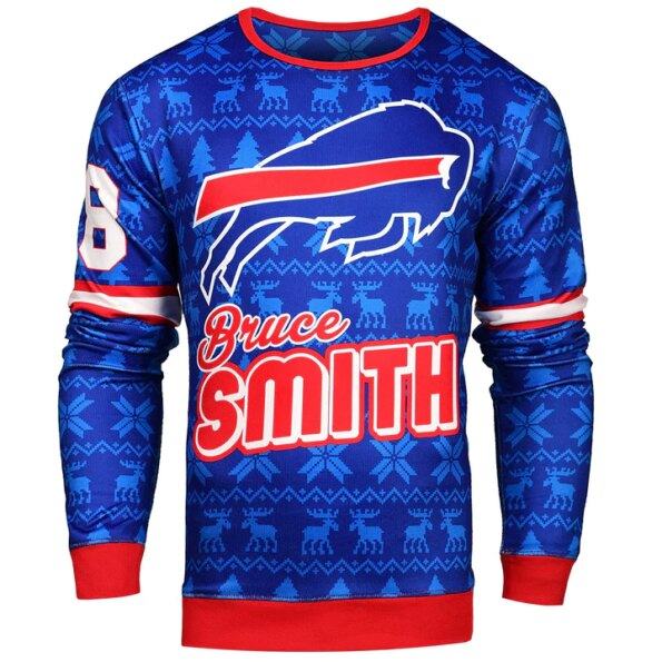 NFL-BUFFALO-BILLS-BRUCE-SMITH-78-RETIRED-PLAYER-UGLY-SWEATER-christmas-1