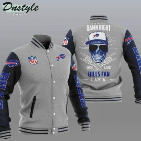 NFL-Buffalo-Bills-Grey-Damn-gray-Right-Baseball-Jacket