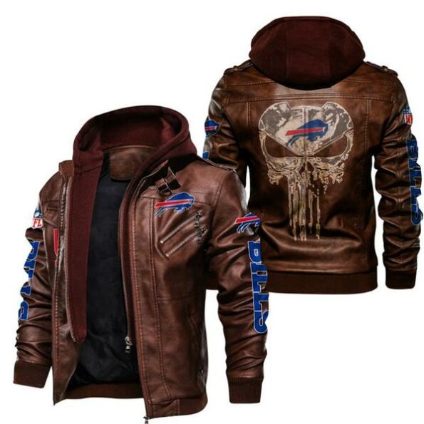 NFL-Buffalo-Bills-Punisher-Skull-Leather-Jacket-custom-fan