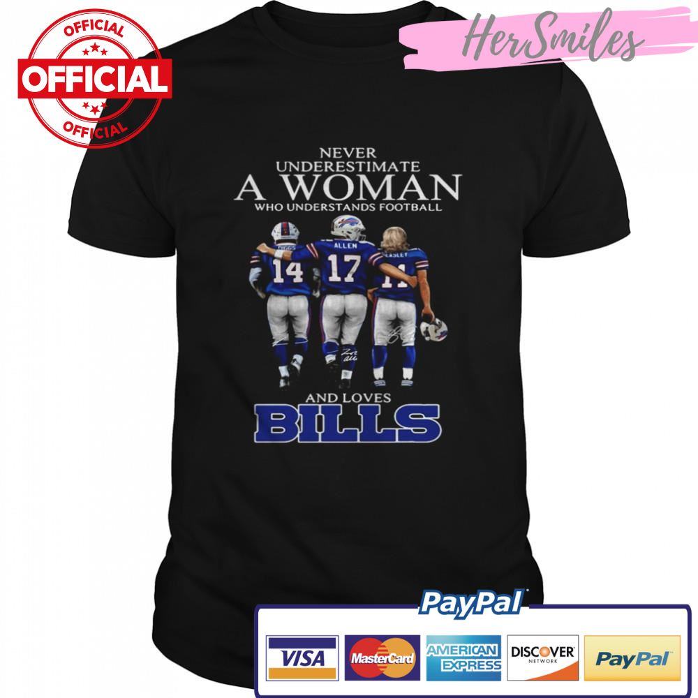 Never-Underestimate-A-Woman-Who-Understands-Football-And-Loves-Buffalo-Bills-Diggs-Allen-Beasley-shirt