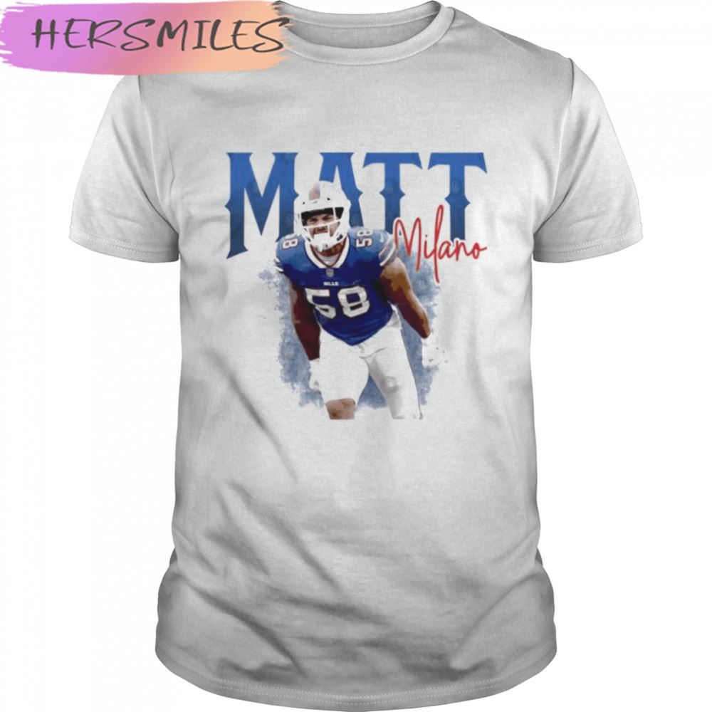 matt-Milano-58-Buffalo-Bills-T-shirt