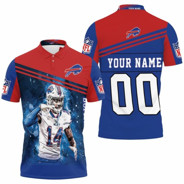 14-Stefon-Diggs-14-Buffalo-Bills-nfl-Great-Player-Nfl-Personalized-name-Polo-Shirt-3D