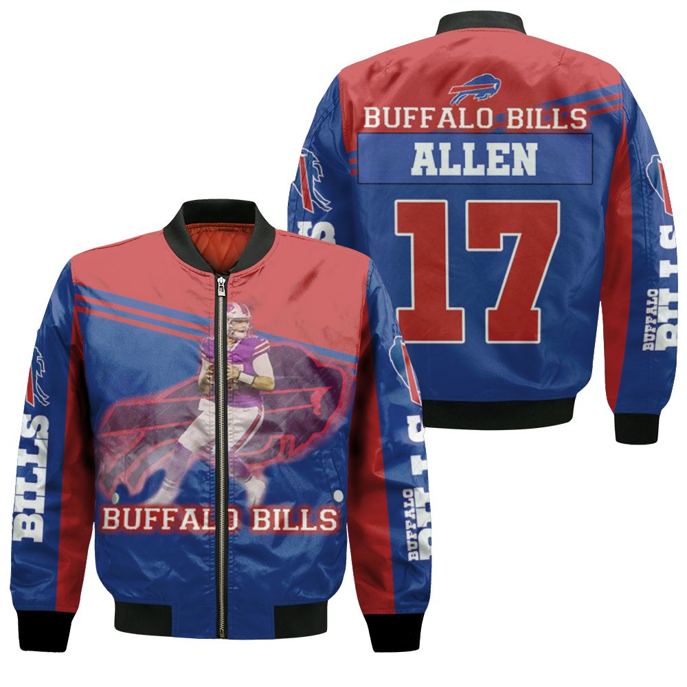 Buffalo-Bills-Afc-East-Division-Champions-Josh-Allen-17-Art-Bomber-Jacket-custom-name-number-for-fan