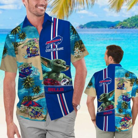 Buffalo-Bills-Baby-Yoda-Name-Personalized-Short-Sleeve-Tropical-Hawaiian-Shirt