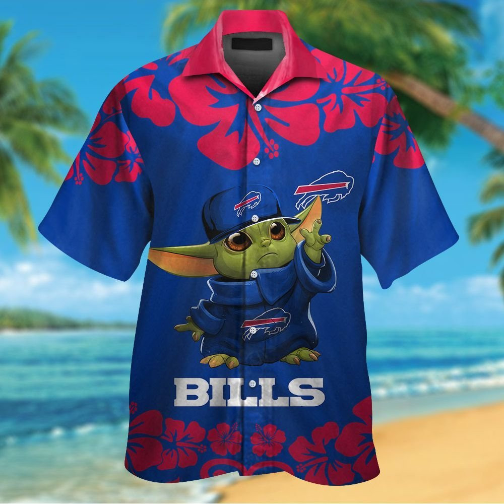 Buffalo-Bills-Baby-Yoda-Short-Sleeve-Button-Up-Tropical-Hawaiian-Shirt