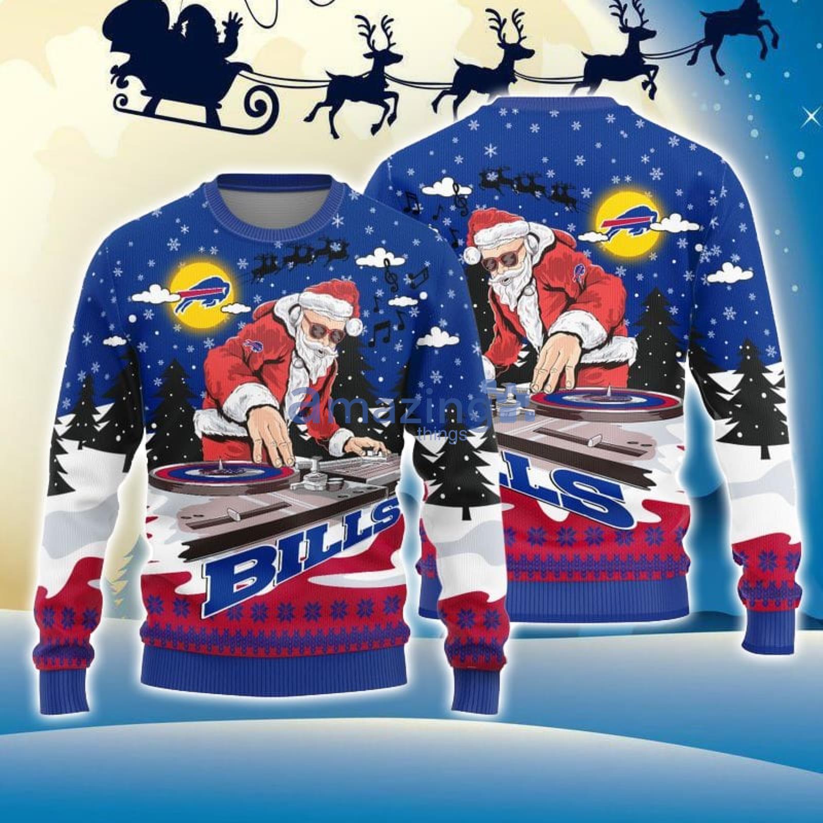 Buffalo-Bills-Christmas-Funny-DJ-Santa-3D-Ugly-Christmas-Sweater-fan-Gift