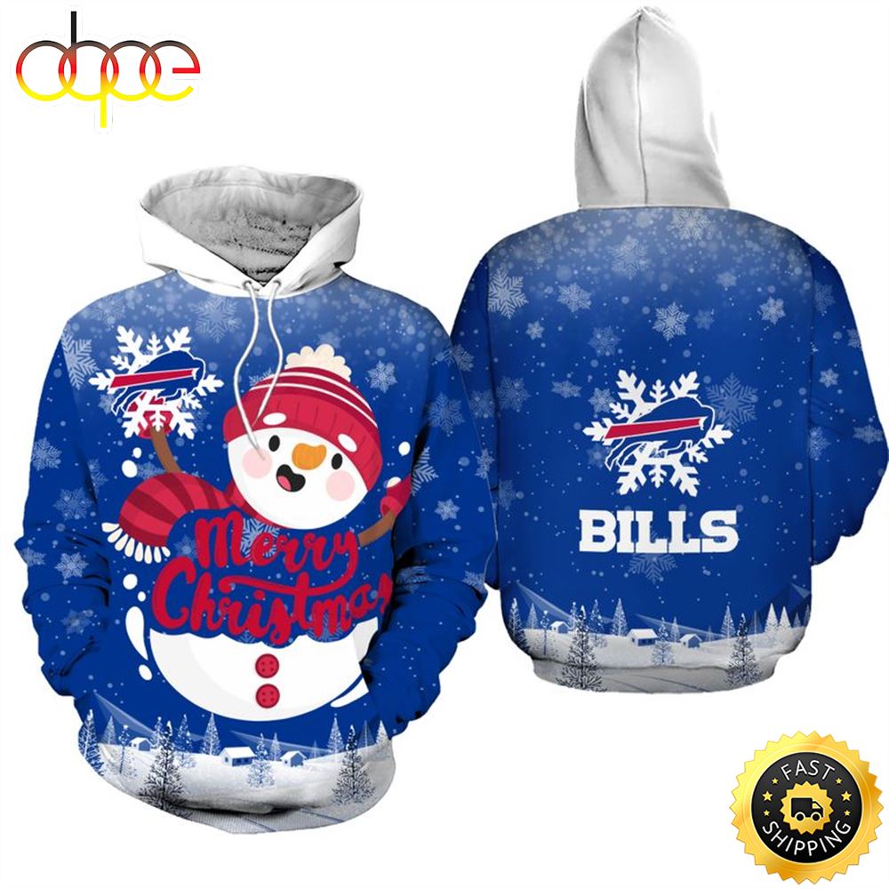 Buffalo-Bills-Christmas-Snowman-Football-NFL-All-Over-print-Christmas-Hoodie